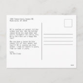 Moderne Boho Chic Arch Vakantie Kerst Kaart (Achterkant)