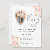 Moderne Boho chique bruiloft uitnodiging (Voorkant)