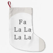 Moderne Boho Christmas FA LA Kleine Kerstsok (Voorkant)