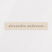 Moderne Boho Color Pallet Waterdichte Naam Labels (Design 1)