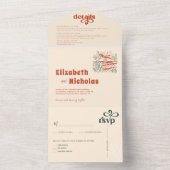 Moderne Boho Désert | Faire-Part de Mariage Tout-e (À l'intérieur)