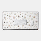 Moderne Boho Floral Design Desk Mat (Keyboard & Muis)