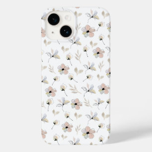 Moderne Boho Floral Design iPhone Case