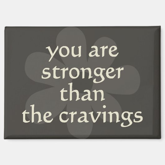 Moderne Boho Flower Weight Loss Motivatie koelkast Magneet (Voorkant)