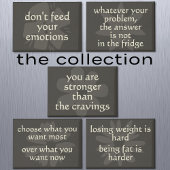 Moderne Boho Flower Weight Loss Motivatie koelkast Magneet