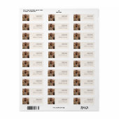 Moderne Boho Foto Afstuderen Etiket (Full Sheet)