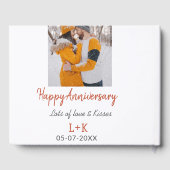 Moderne boho gelukkig jubileum voeg naam datum ora gastenboek (Achterkant)