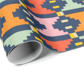 Moderne Boho Geometrie Cadeaupapier (Rol Hoek)
