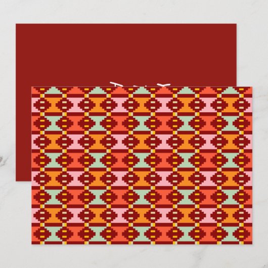 Moderne Boho Geometrie Kaart (Voorkant / Achterkant)