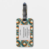 Moderne Boho geometrische Bagagelabel (Achterkant verticaal)