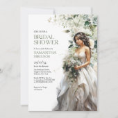 Moderne boho groen eucalyptus vrijgezellenfeest kaart (Voorkant)