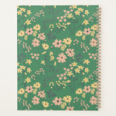 Moderne Boho Groene Bloemige Bruiloft Planner (Achterkant)