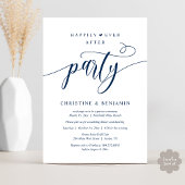 Moderne Boho Happily Ever After Ontvangstfeest Kaart