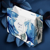Moderne Boho Indigo Blauw gepersonaliseerd Groot Cadeauzakje