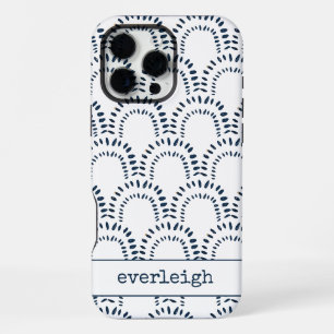 Moderne Boho Indigo Blauwe Regenboog Gepersonalise iPhone 16 Pro Max Hoesje