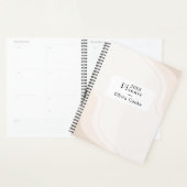 Moderne Boho jaarplanner met aangepaste naam Planner (Display)