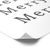 Moderne Boho Kerst Vrolijke Muur Kunst Print (Hoek)