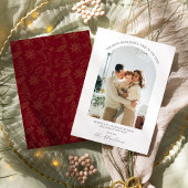 Moderne Boho Kerstkaart Kaart