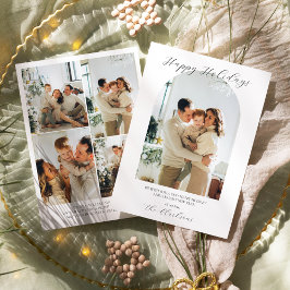 Moderne Boho Kerstkaart  Kaart