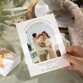 Moderne Boho Kerstkaart  Kaart