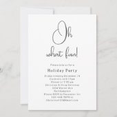 Moderne Boho Kerstmis Oh Wat een leuk feest Kaart (Voorkant)