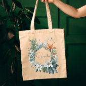 Moderne Boho Minimalist Elegant Trendy Botanical Tote Bag