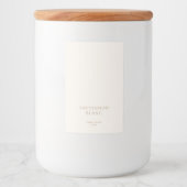 Moderne Boho minimalistische bruiloft wijn fles te Voedselcontainer Etiket (Voorkant)