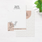 Moderne Boho Pastel Ketting & Oorbel Display Kaart (Bureau)