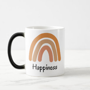 Moderne boho regenboog geluk typografie magische mok