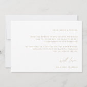 Moderne Boho Script Trouwfoto Dankkaart Bedankkaart (Achterkant)