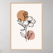 Moderne boho trendy design  poster (Voorkant)