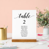 Moderne Boho Trouwdiner Plaats Instelling Grafiek Acryl Bord (Huwelijk)