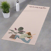Moderne Boho Vrouwen Bewegingen Namaste Yogi Plant Yogamat