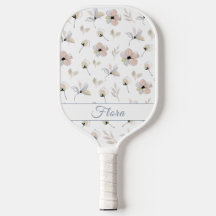 Moderne Boho Waterverf Bloemen Pickleball Paddles