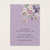 Moderne Boho waterverf bloemenoorbel display kaart (Achterkant)