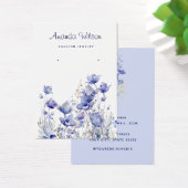 Moderne Boho waterverf bloemenoorbel display kaart (Bureau)