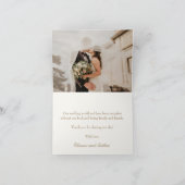 Moderne Boho Waterverf herfstbladeren bruiloft Bedankkaart (Binnen)