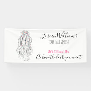 Moderne Boho Wilde Bloem Bruids Hairstylist Bloeme Spandoek