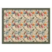 Moderne Boho wilde bloemen en vlinders Tafelkleed (Voorkant (Horizontaal))