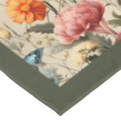 Moderne Boho wilde bloemen en vlinders Tafelkleed (Gekanteld)
