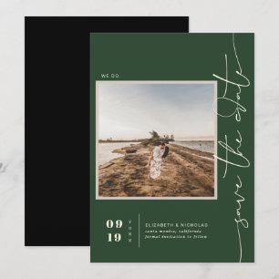 Moderne Boho Woestijn Vierkant Foto Opslaan Datu Save The Date