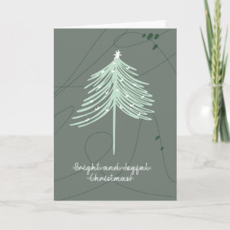 Moderne Boho Zalig Kerstmis / Nieuwjaar Kaart