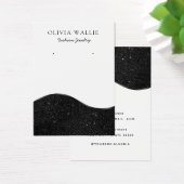 Moderne Boho Zwart-wit oorbel display kaart (Bureau)