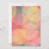 Moderne Bokeh lichten | Lavendel | Bruiloft Kaart (Achterkant)