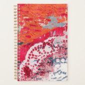 Moderne Bold abstracte Kunst Acryl Schilderij Plan Planner (Voorkant)