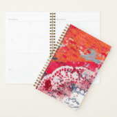 Moderne Bold abstracte Kunst Acryl Schilderij Plan Planner (Display)