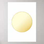 Moderne Bold CIRCLE GOLD Folie Afdrukken (Voorkant)