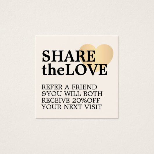 Moderne Bold Faux Gold Heart (Devant)