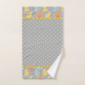 Moderne bomen en polka stippen badkamer handdoek s (Handdoek)