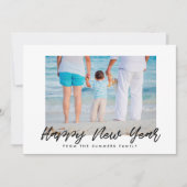 Moderne Bonne année carte photo de famille de vaca (Devant)